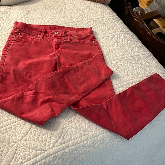 Hudson jeans in a soft red good condition - Picture 1 of 4